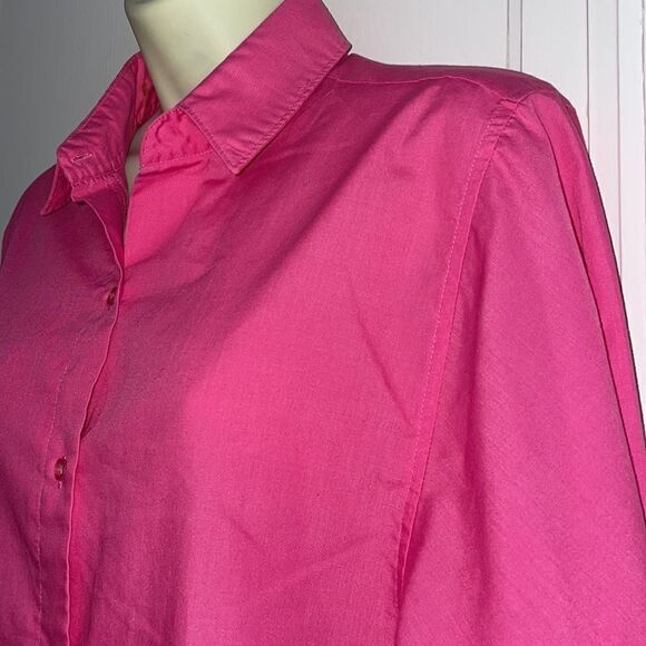 Vtg 70s Here’s A Hug bright pink shirt - Picture 4 of 12